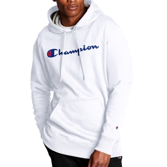Champion NWT White Powerblend Hoodie - Picture 1 of 3